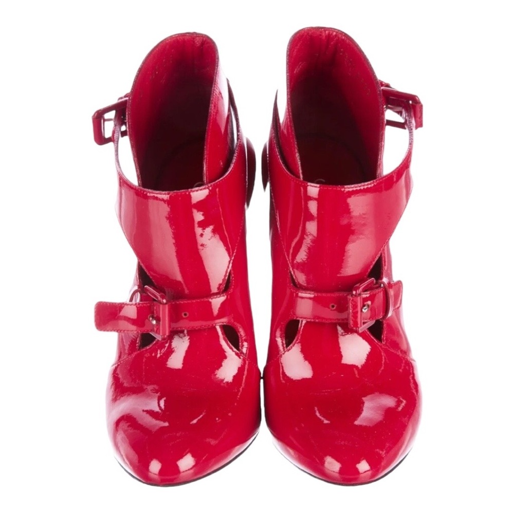 Casadei, Red Patent Leather booties, Women’s Size 6